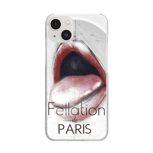 Fellation de Paris クリアスマホケース