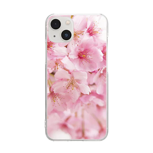 桜の樹の下で Clear Smartphone Case