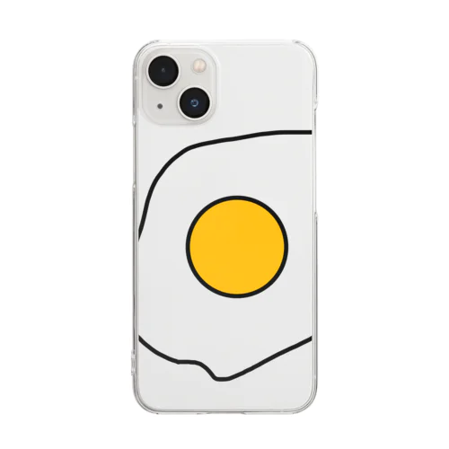 egg -目玉焼き- Clear Smartphone Case