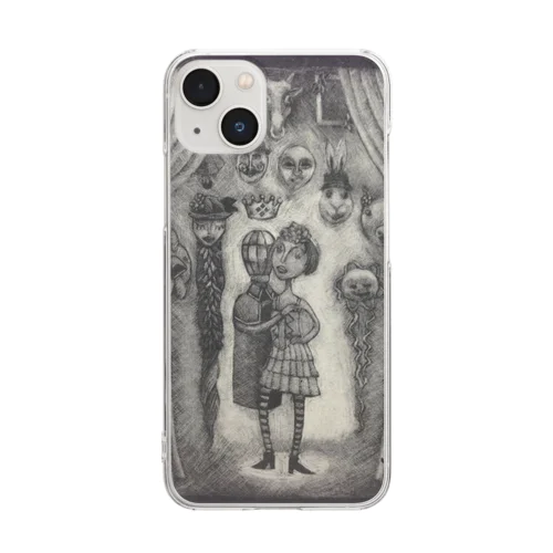 銅版画 Clear Smartphone Case