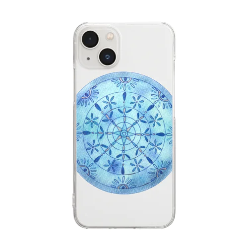 湧水・清らかな水（曼荼羅） Clear Smartphone Case