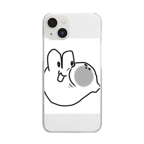 ナメクジくん潰れちゃう Clear Smartphone Case