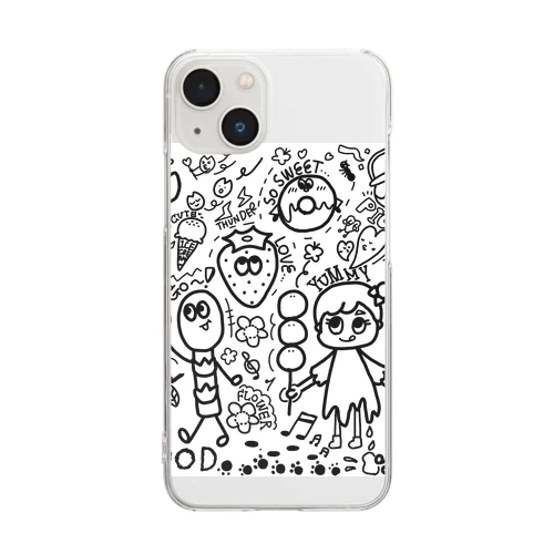 Loveスプリング Clear Smartphone Case