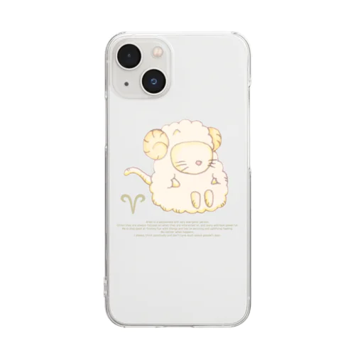 12星座猫 牡羊座♈ Clear Smartphone Case