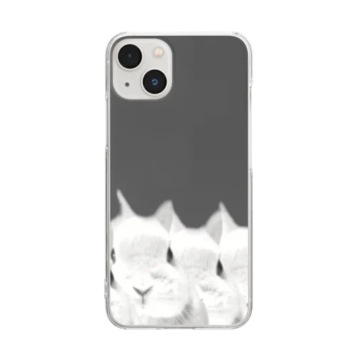 ヒニョキニョキニョキ Clear Smartphone Case