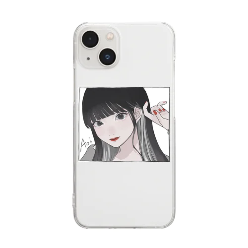 aoi×あおいあめコラボ Clear Smartphone Case