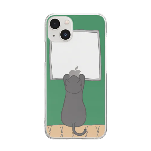 窓辺の猫 Clear Smartphone Case