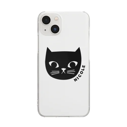 黒猫屋ニコル Clear Smartphone Case