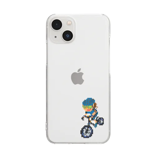 ロードバイクマン Clear Smartphone Case