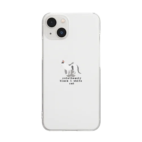 猫1-16 ぶち猫 Clear Smartphone Case