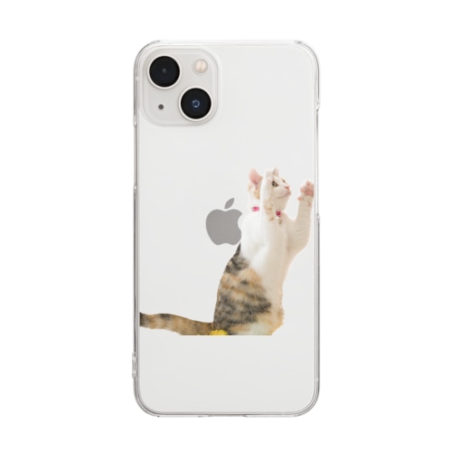 ばんざい　ミケちゃん。 Clear Smartphone Case
