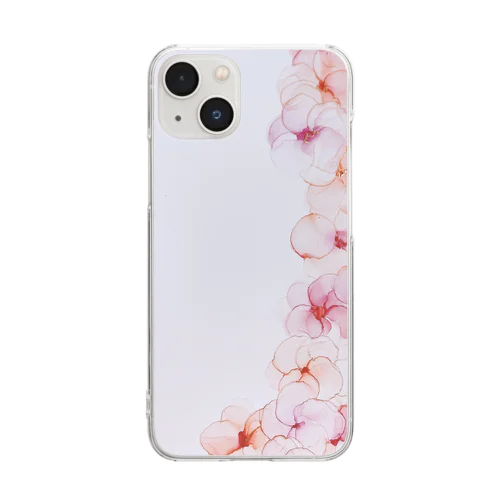 桜シリーズ Clear Smartphone Case