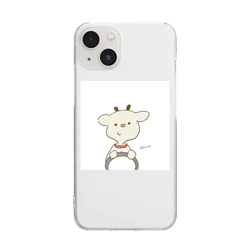 ヤギのめいちゃんドライブへ行く Clear Smartphone Case