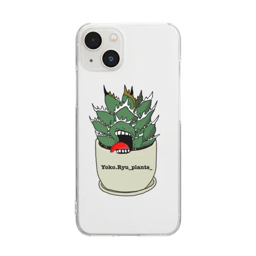 Yoko.Ryu_plants_ の公式グッズ(鉢入り) Clear Smartphone Case