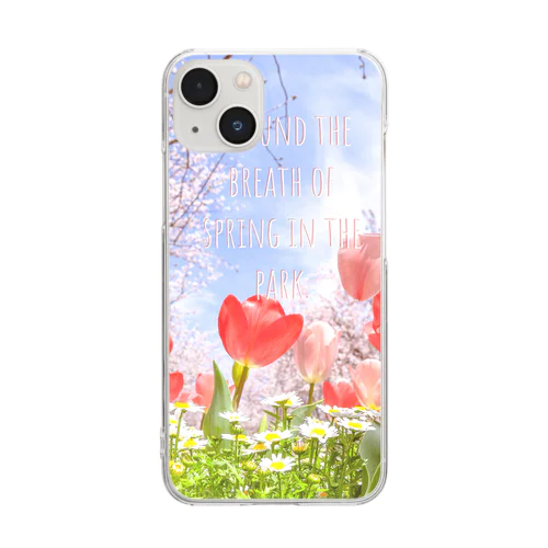 I found the breath of spring in the park. Clear Smartphone Case