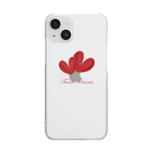 Twin Hearts Clear Smartphone Case