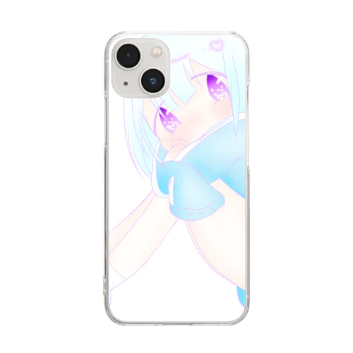 水色ジャージちゃん Clear Smartphone Case