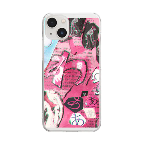 Collage~WAAAAA Clear Smartphone Case