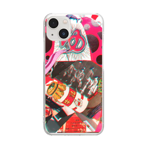 Collage~Monster Clear Smartphone Case