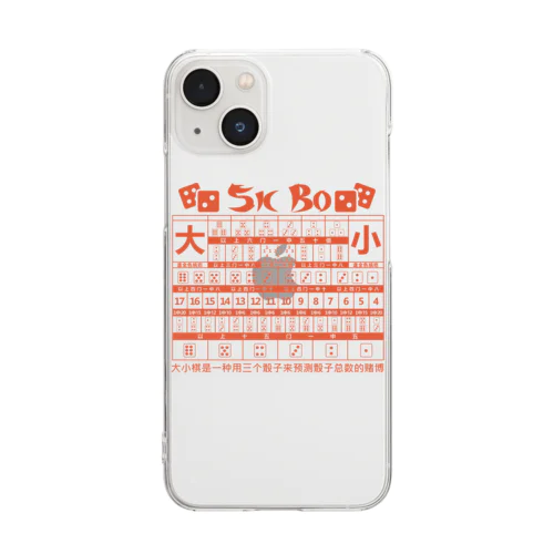 【裏・赤】SICBO【大小】  Clear Smartphone Case