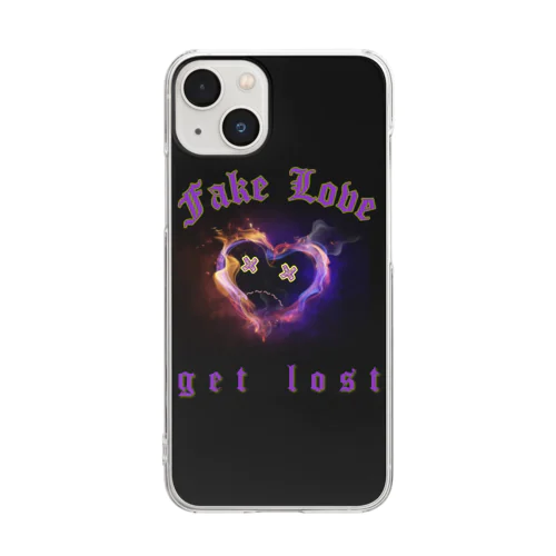 fake love :( Clear Smartphone Case