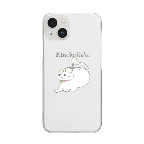 【保護猫支援】イラスト前ちゃん　雑貨 Clear Smartphone Case