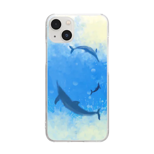 Dolphin paints Clear Smartphone Case