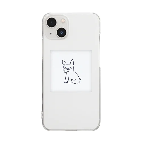 わんちゃん Clear Smartphone Case