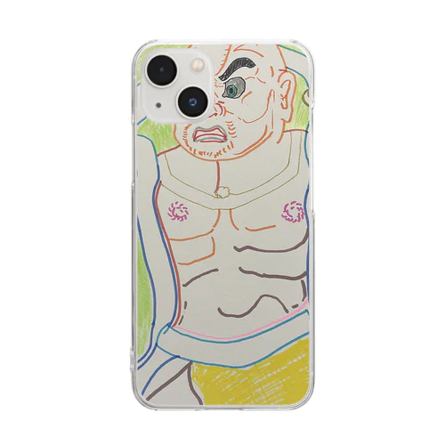 金剛力士像　阿形 Clear Smartphone Case