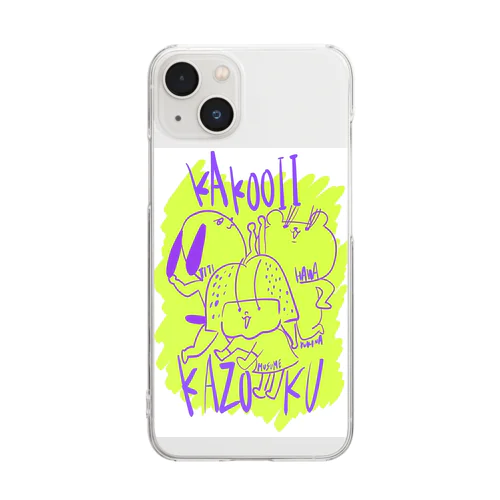 KAKOIIKAZOKU Clear Smartphone Case