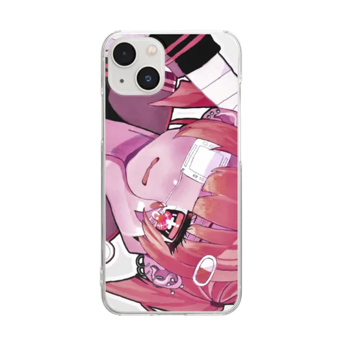 💗ひーちゃん💗(透過) Clear Smartphone Case