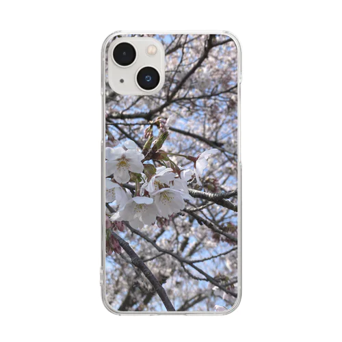 桜サクグッズ Clear Smartphone Case