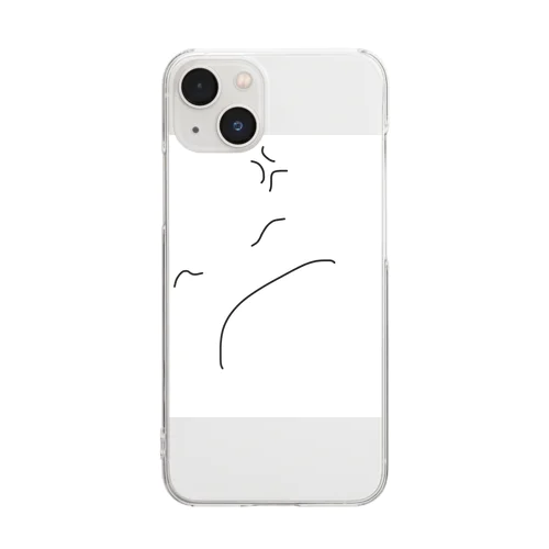 落書きくん Clear Smartphone Case