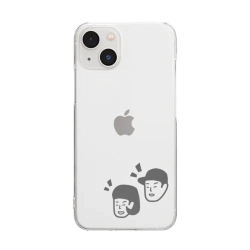 男の子と女の子 Clear Smartphone Case