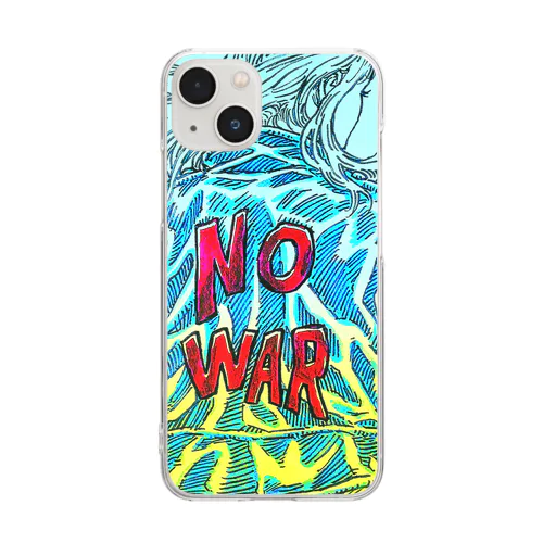 NO WAR(ウクライナ支援) Clear Smartphone Case