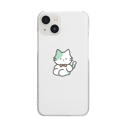 ねこちゃん Clear Smartphone Case