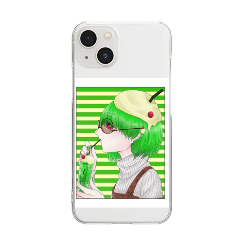 身も心も Clear Smartphone Case