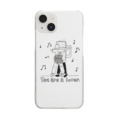 お酒と踊ろう Clear Smartphone Case