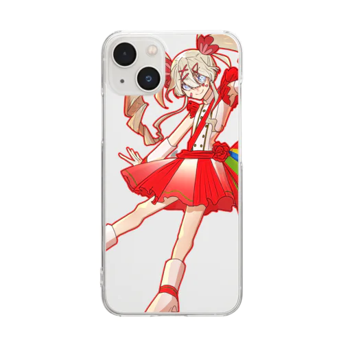 エビ家一周年の「エビちゃん」 Clear Smartphone Case