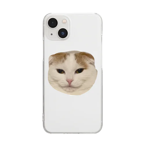 愛猫きなこのオリジナルグッズ Clear Smartphone Case