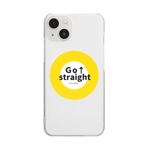 go straightグッズ Clear Smartphone Case