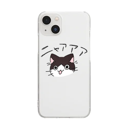 叫び猫 Clear Smartphone Case