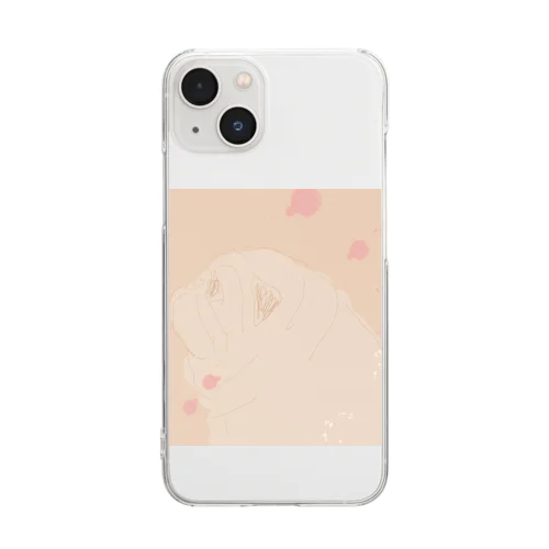 パグのボルト君 Clear Smartphone Case