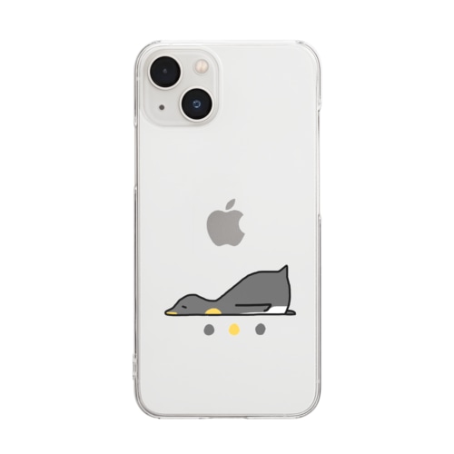 うたたねペンギン(エンペラー) Clear Smartphone Case