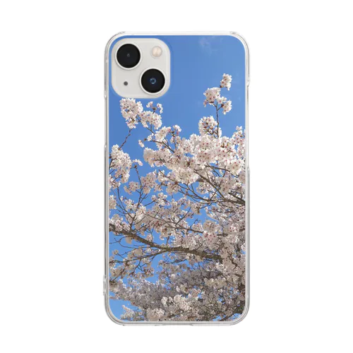 桜さく春 Clear Smartphone Case