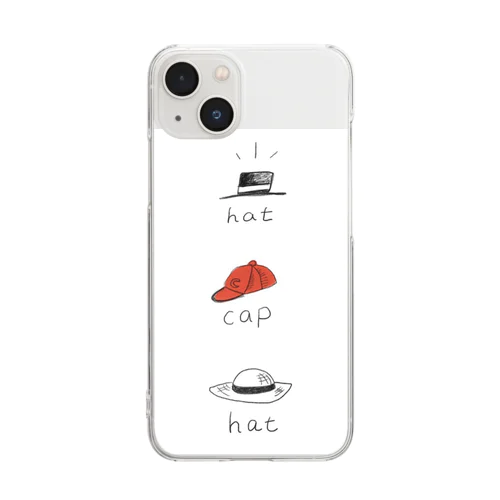 hat! cap! hat! Clear Smartphone Case