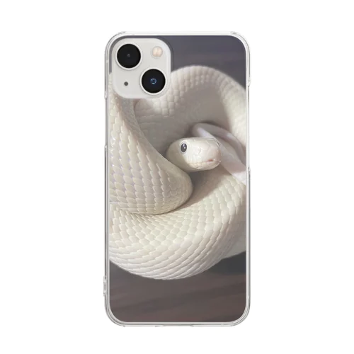 白蛇のゆず Clear Smartphone Case
