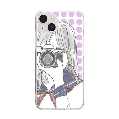 カメラ女子 Clear Smartphone Case