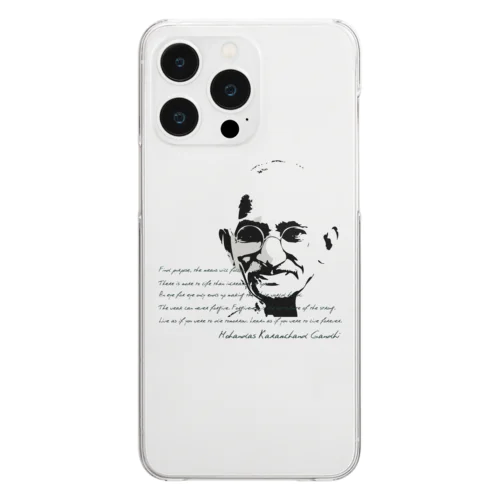 GANDHI Clear Smartphone Case