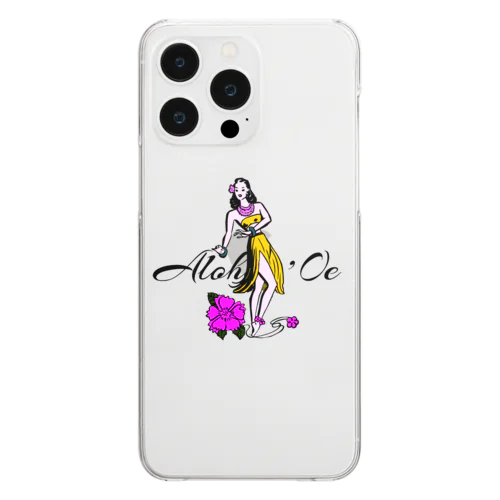 HULA GIRL Clear Smartphone Case